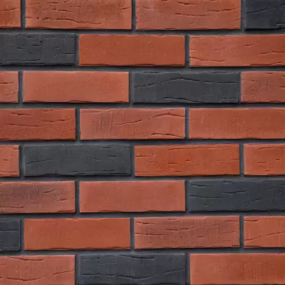 15П3 Декоративный камень Клинкерный кирпич PETRA — внешний вид коллекции
