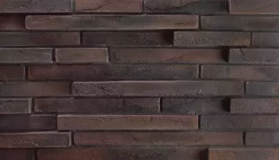 Комбинация половинок кирпича и плитки (3D кладка) для стен, фасада и цоколя Комбинация половинок кирпича и плитки (3D кладка)