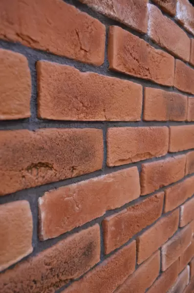 07П5 Декоративный камень Византийский кирпич фото, фото отделки, фото на фасаде