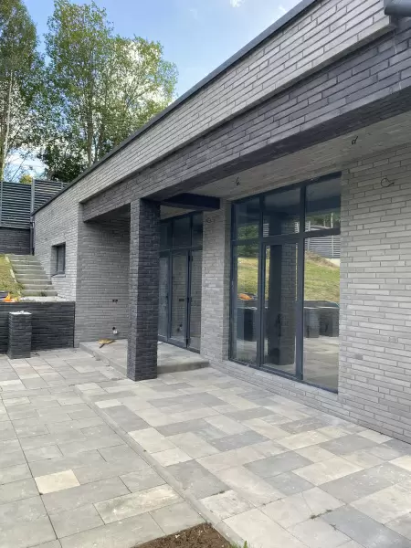 Фасадная плитка Лонг 202 (Ригель) фото, фото отделки, фото на фасаде