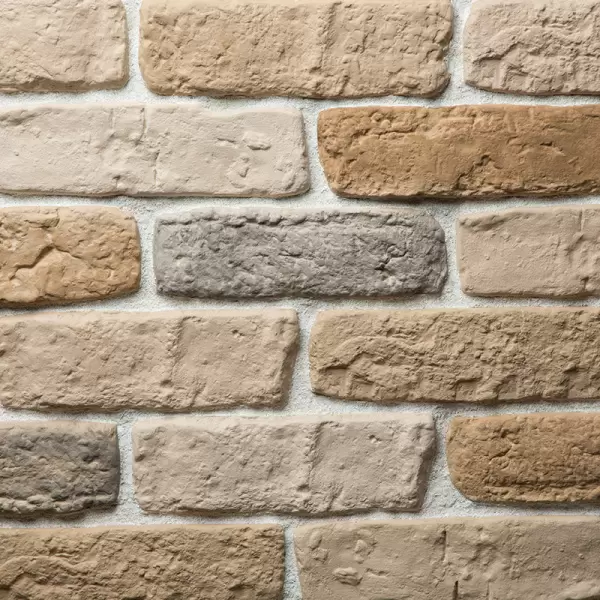 Барселона — декоративный гипсовый камень для внутренней отделки, фактура Кирпич