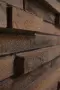 Комбинация половинок кирпича и плитки (3D кладка)