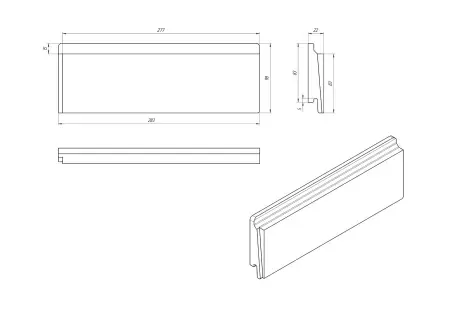 Навесной фасад PETRA в деталях – панель, профиль, крепление
