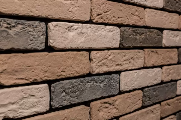 Токио — декоративный гипсовый камень для внутренней отделки, фактура Кирпич