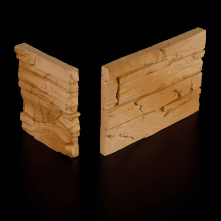 Мадрид — декоративный гипсовый камень для внутренней отделки, фактура Угловой элемент 