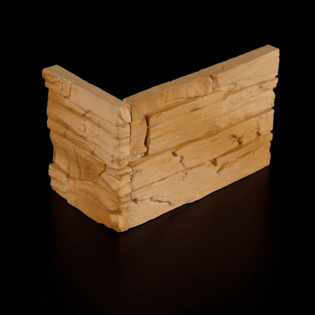 Мадрид — декоративный гипсовый камень для внутренней отделки, фактура Угловой элемент 