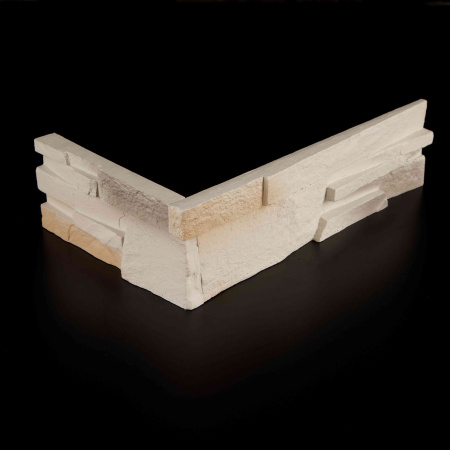 Вирджиния — декоративный гипсовый камень для внутренней отделки, фактура Угловой элемент 