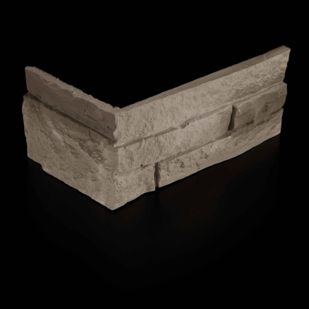 Атланта — декоративный гипсовый камень для внутренней отделки, фактура Угловой элемент 